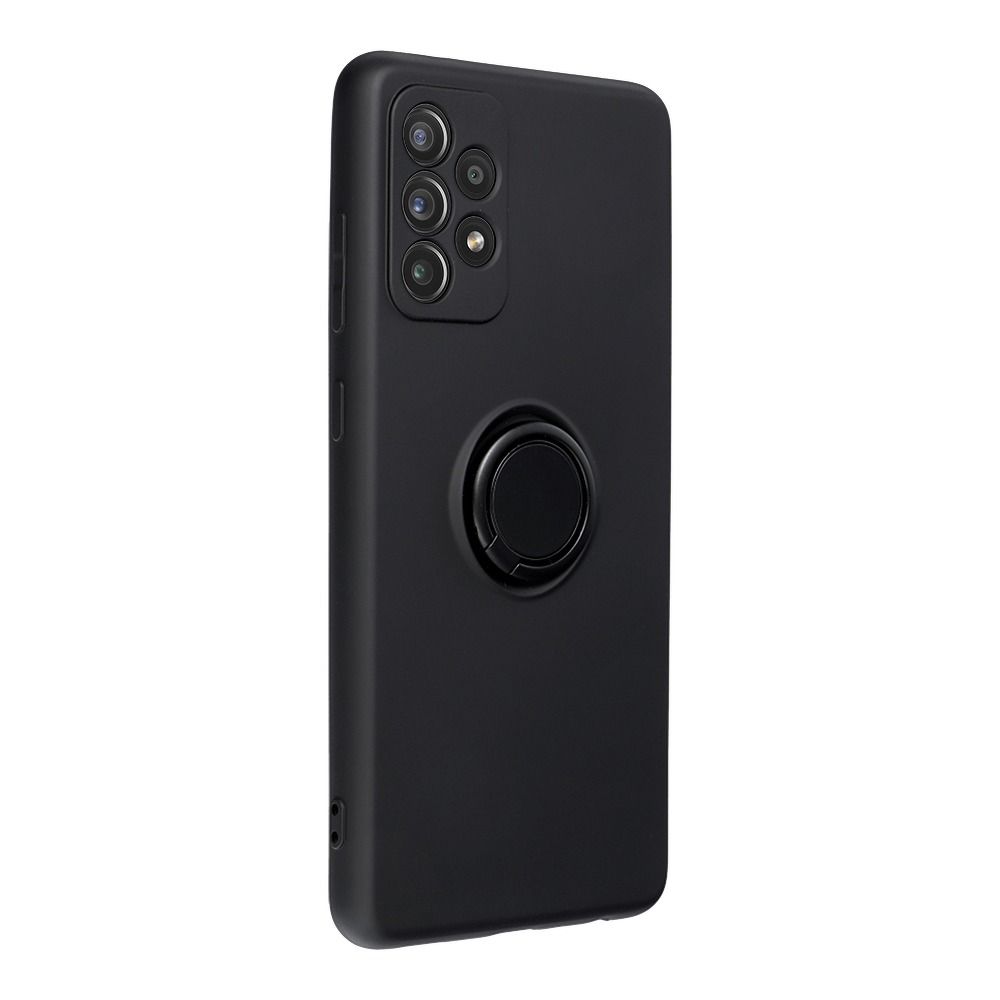 Pokrowiec Forcell Silicone Ring czarny Samsung A72 / 2