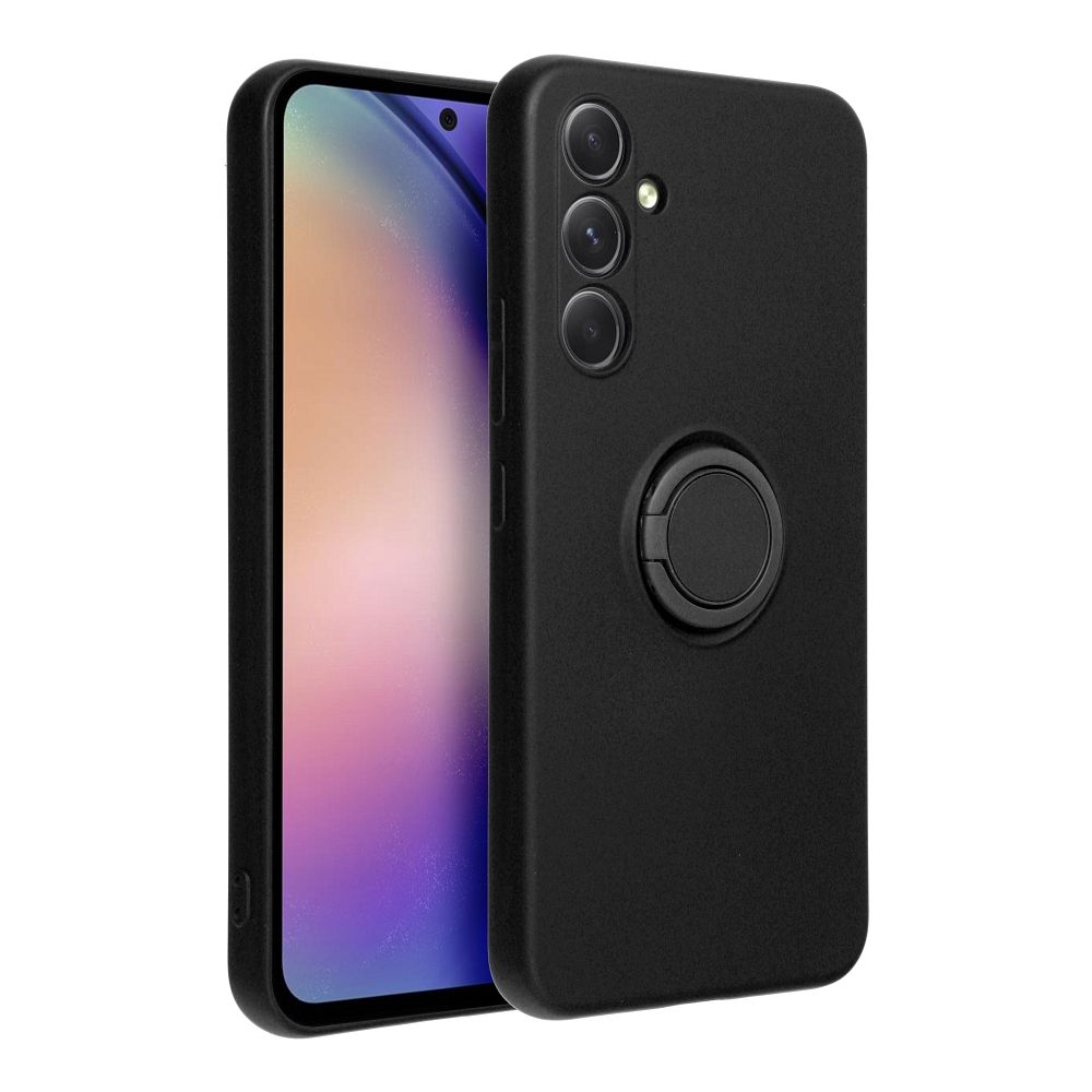 Pokrowiec Forcell Silicone Ring czarny Samsung Galaxy A54 5G / 3