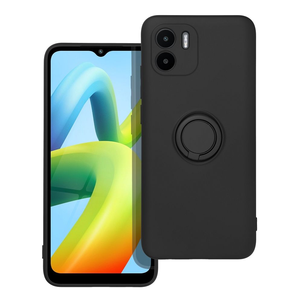 Pokrowiec Forcell Silicone Ring czarny Xiaomi Redmi A2 / 2