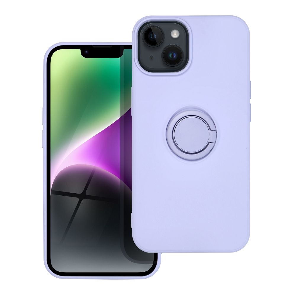 Pokrowiec Forcell Silicone Ring fioletowy Apple iPhone 14 / 3