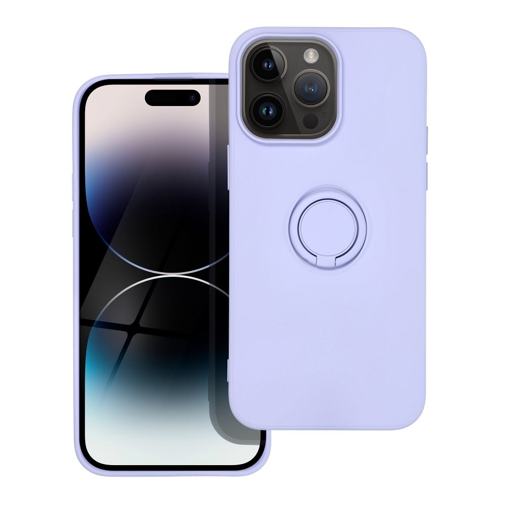 Pokrowiec Forcell Silicone Ring fioletowy Apple iPhone 14 Pro Max / 2