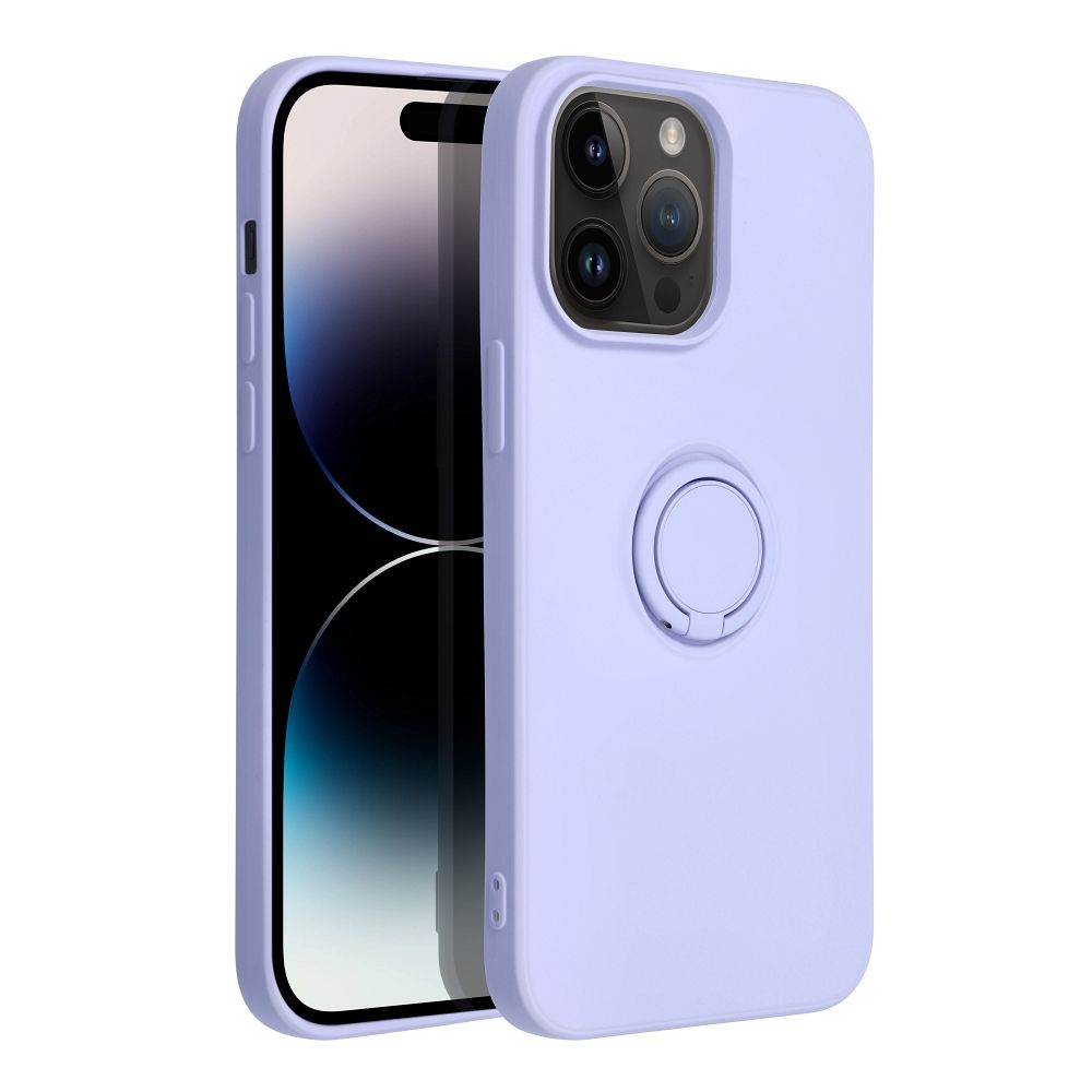 Pokrowiec Forcell Silicone Ring fioletowy Apple iPhone 14 Pro Max / 3