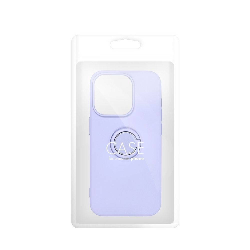Pokrowiec Forcell Silicone Ring fioletowy Apple iPhone 15 / 8