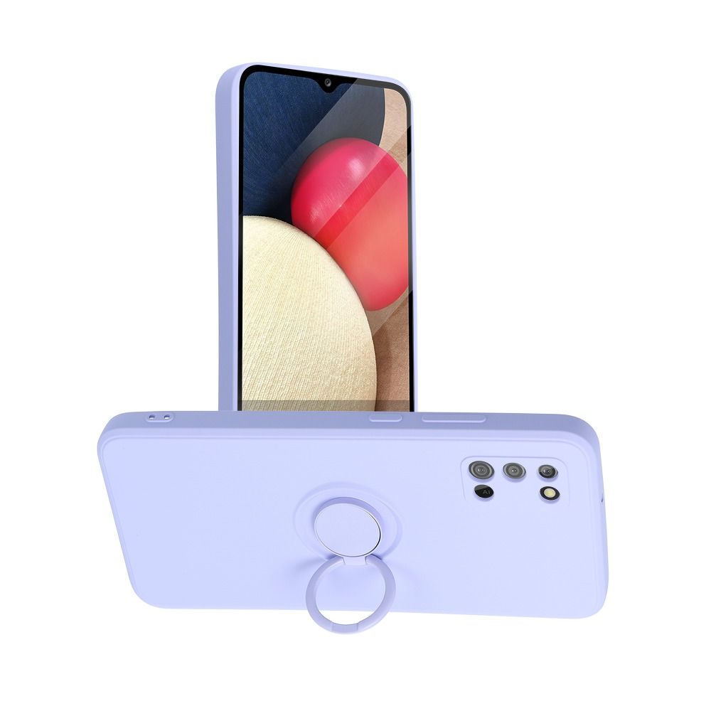 Pokrowiec Forcell Silicone Ring fioletowy Samsung A02S
