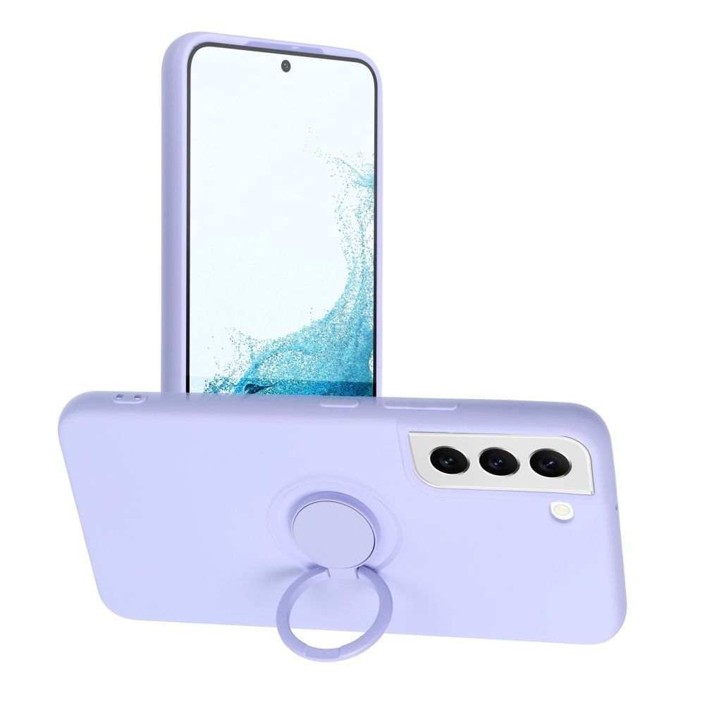 Pokrowiec Forcell Silicone Ring fioletowy Samsung Galaxy S22