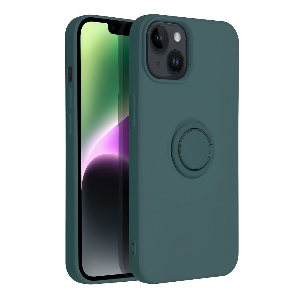 Pokrowiec Forcell Silicone Ring zielony Apple iPhone 14 / 3