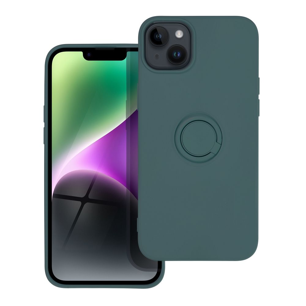 Pokrowiec Forcell Silicone Ring zielony Apple iPhone 14 Plus / 2