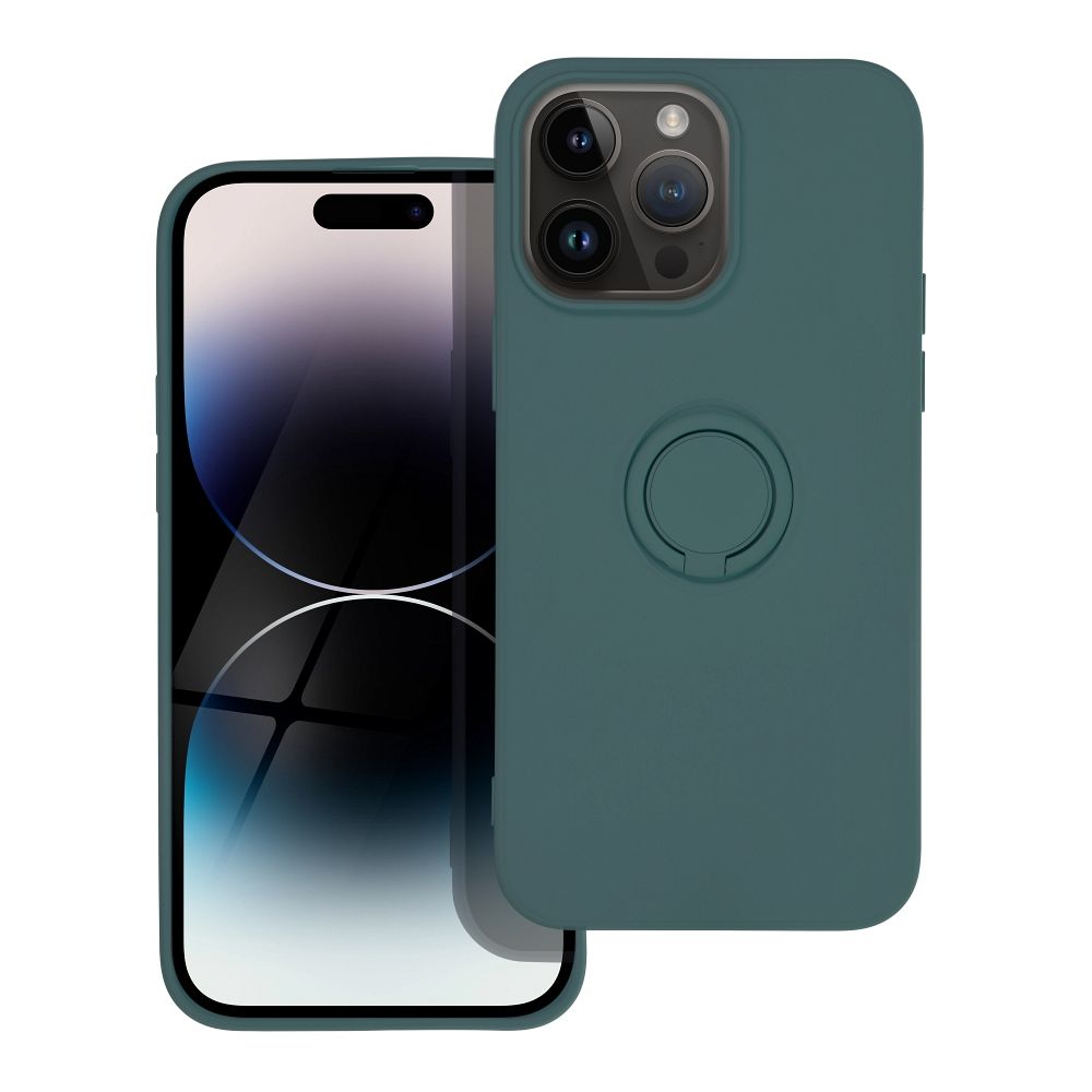 Pokrowiec Forcell Silicone Ring zielony Apple iPhone 14 Pro Max / 2