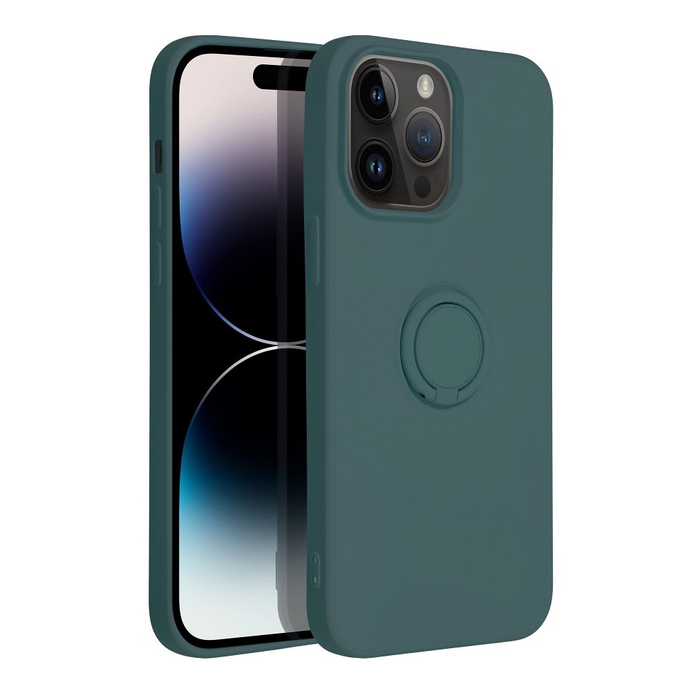 Pokrowiec Forcell Silicone Ring zielony Apple iPhone 14 Pro Max / 3