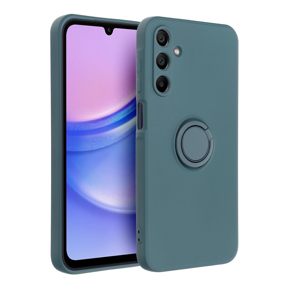 Pokrowiec Forcell Silicone Ring zielony Samsung Galaxy A15 4G / 3