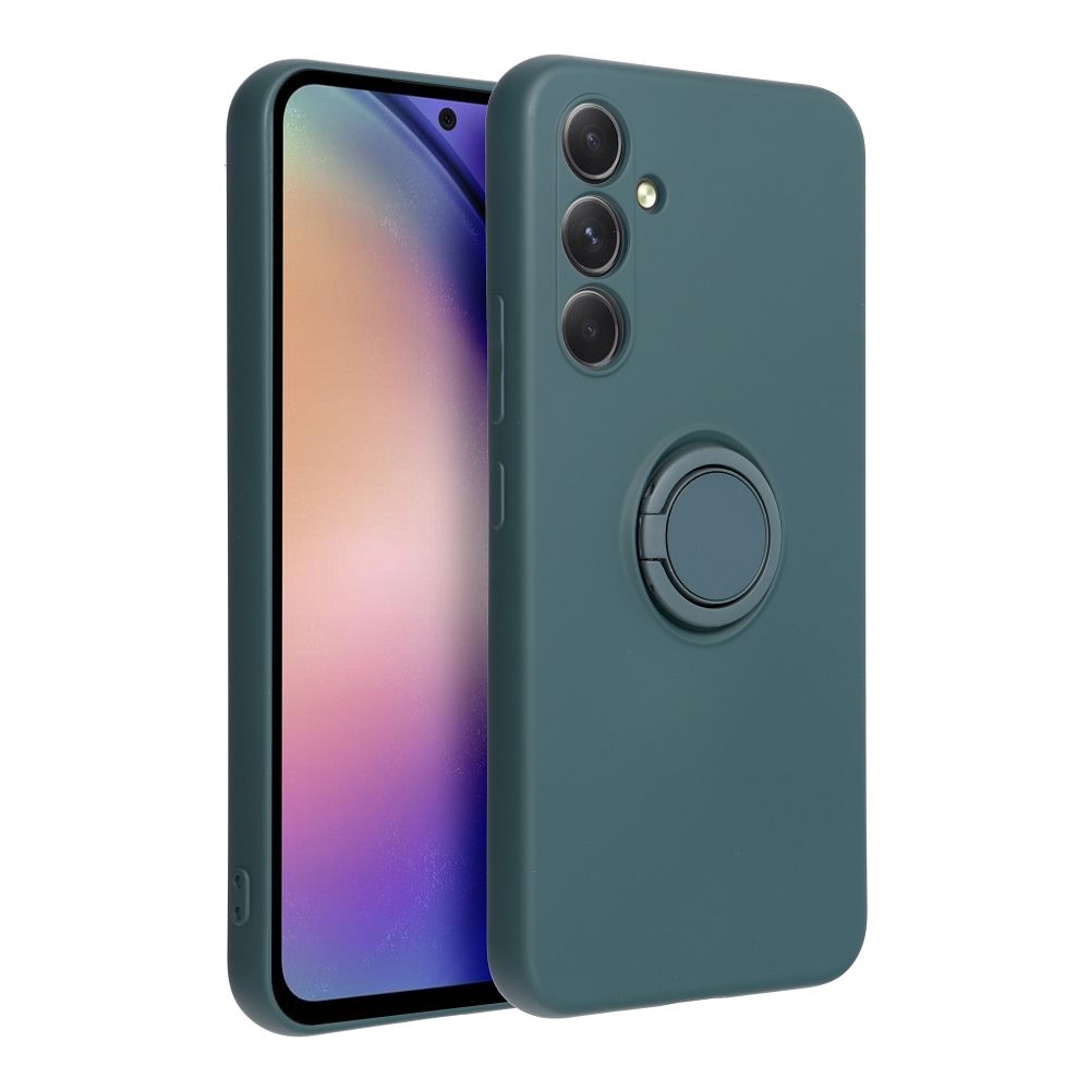 Pokrowiec Forcell Silicone Ring zielony Samsung Galaxy A54 5G / 2