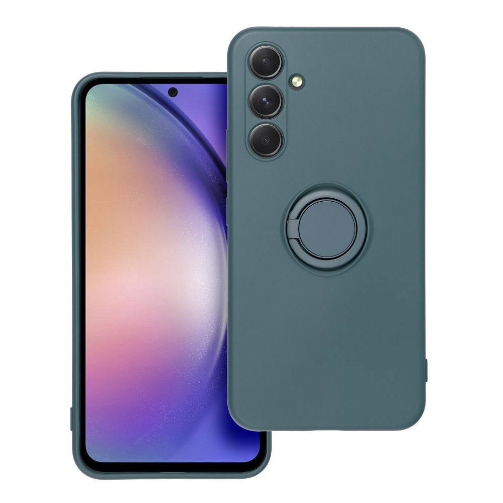 Pokrowiec Forcell Silicone Ring zielony Samsung Galaxy A54 5G / 3