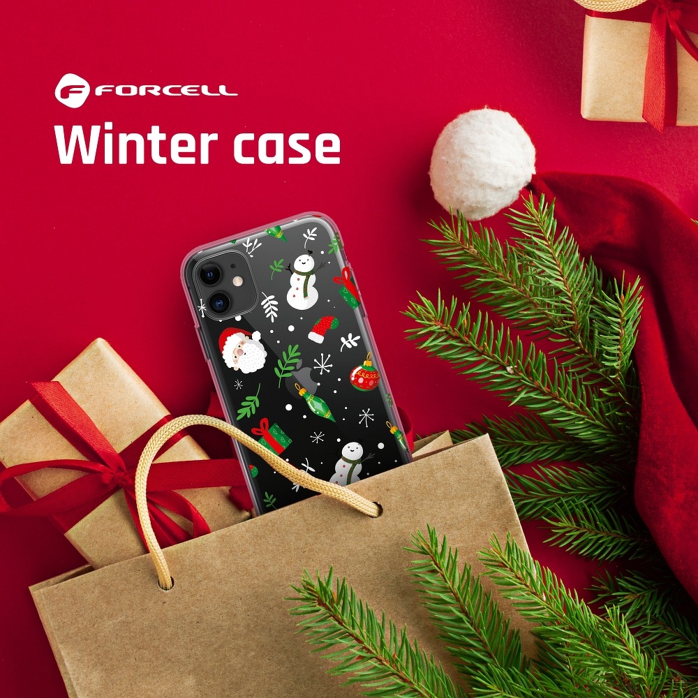 Pokrowiec Forcell Winter 20-21 wz�r �wi�teczny mix Apple iPhone 8 / 3
