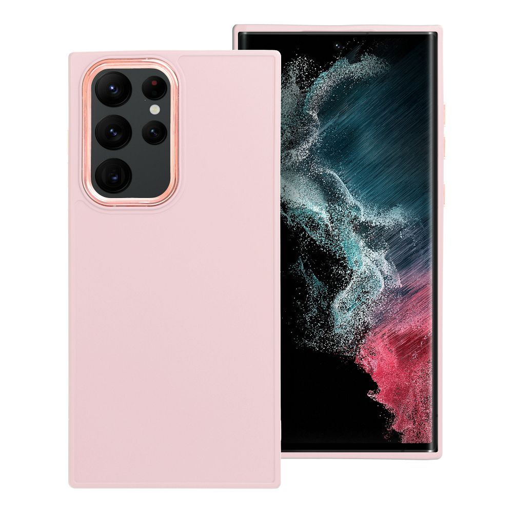 Pokrowiec FRAME jasnor�owy Samsung Galaxy S22 Ultra