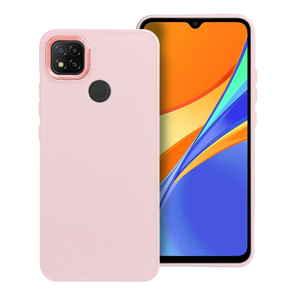 Pokrowiec FRAME jasnor�owy Xiaomi Redmi 9C NFC