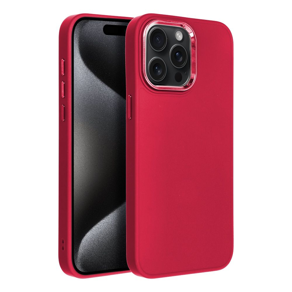 Pokrowiec FRAME malinowy Apple iPhone 15 Pro Max / 2 Pokrowiec FRAME malinowy Apple iPhone 15 Pro Max / 2