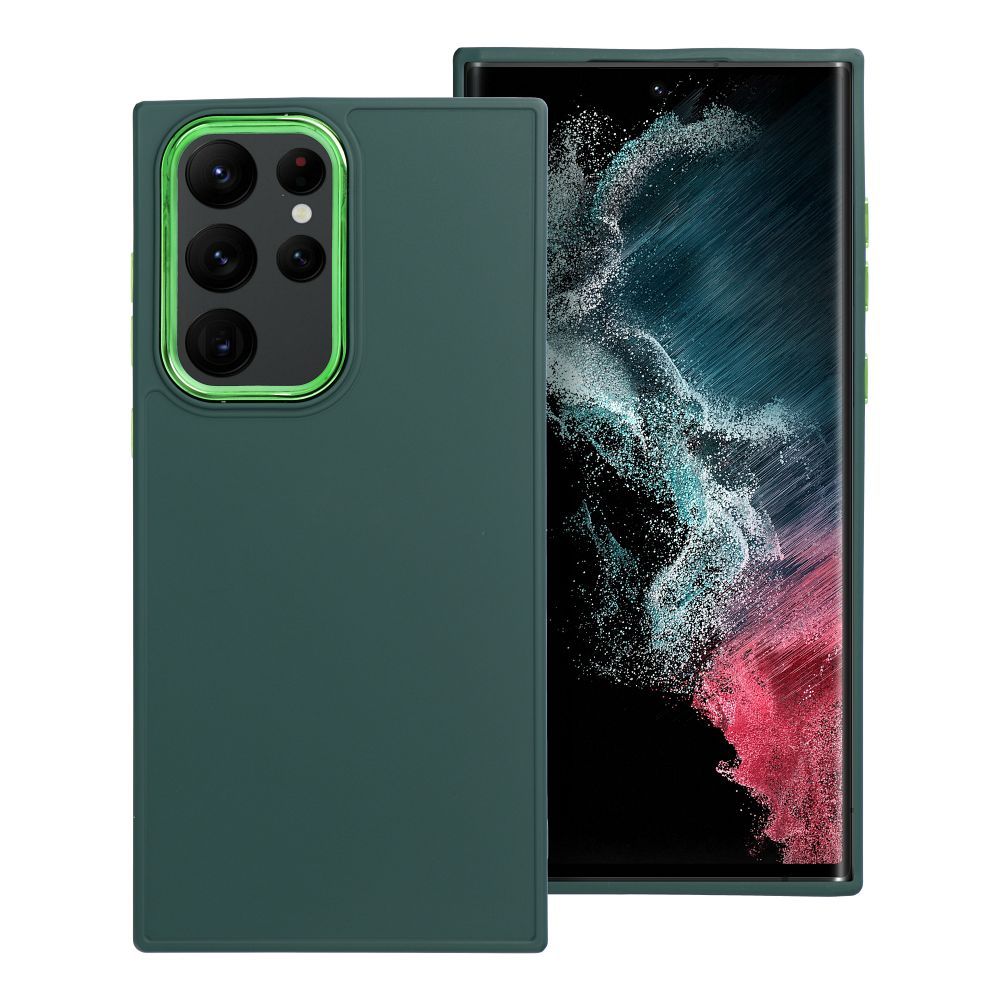 Pokrowiec FRAME zielony Samsung Galaxy S22 Ultra