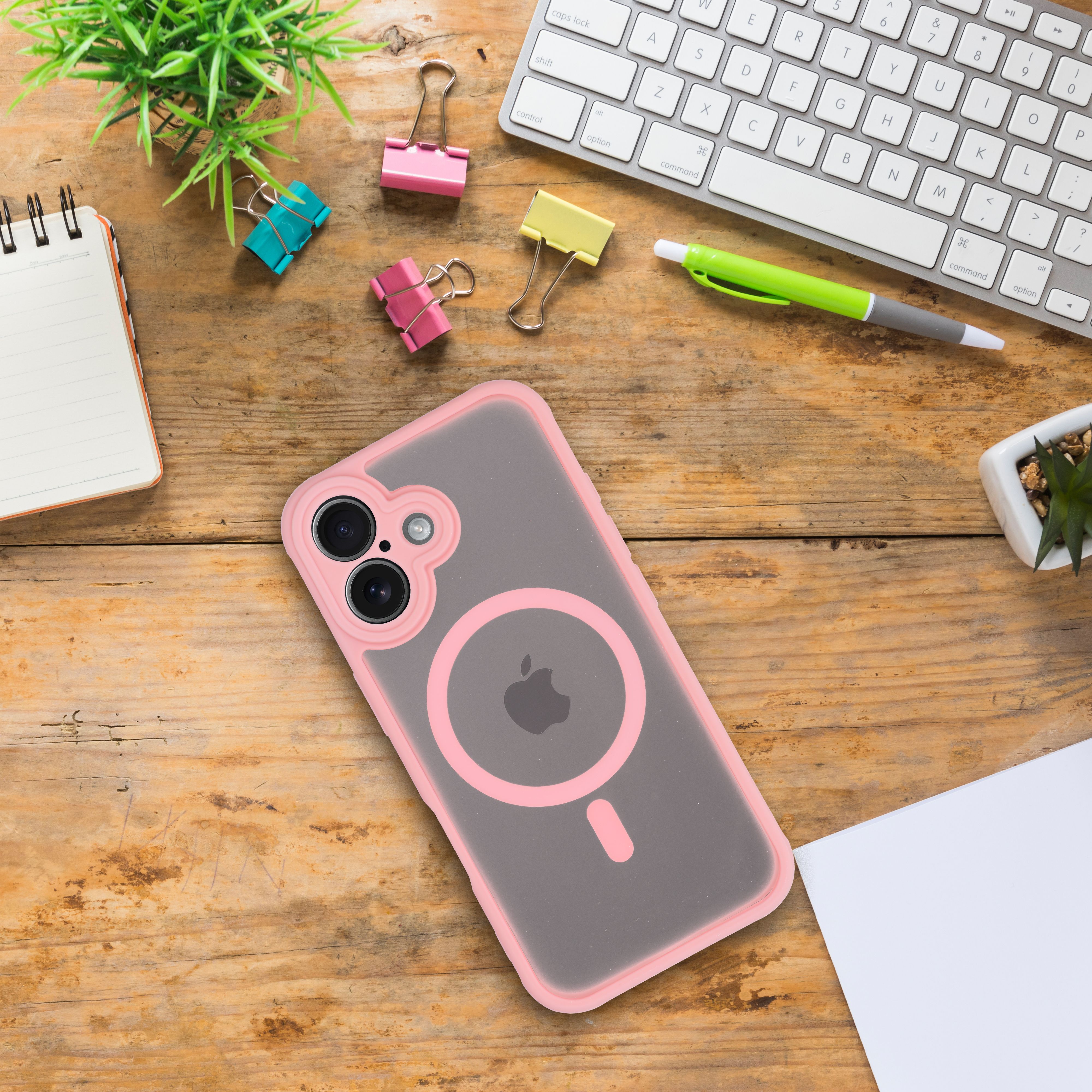 Pokrowiec Full Matte Mag Cover MagSafe jasnor�owy Apple iPhone 14 Pro / 2