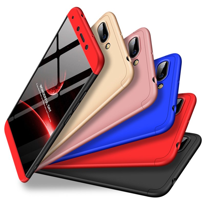 Pokrowiec GKK 360 Protection Case czarno-czerwony Xiaomi Redmi 6 / 10