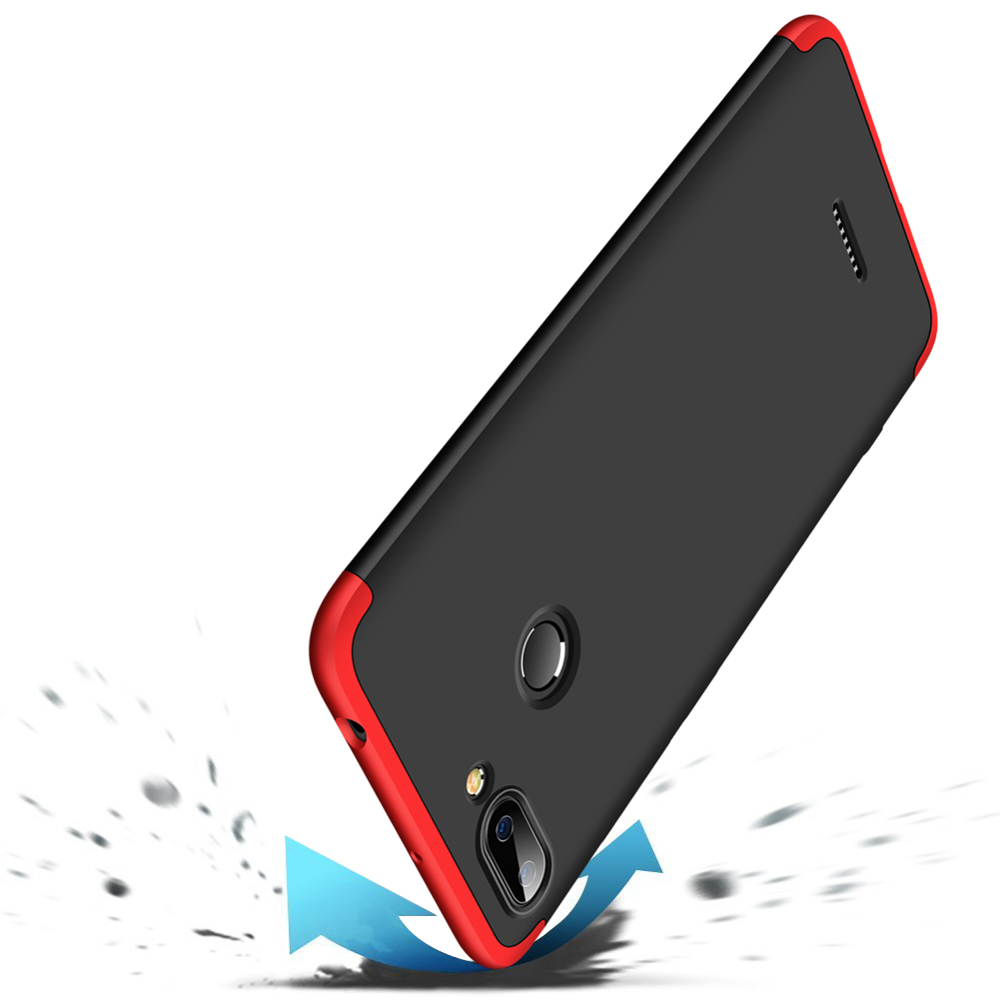 Pokrowiec GKK 360 Protection Case czarno-czerwony Xiaomi Redmi 6 / 2