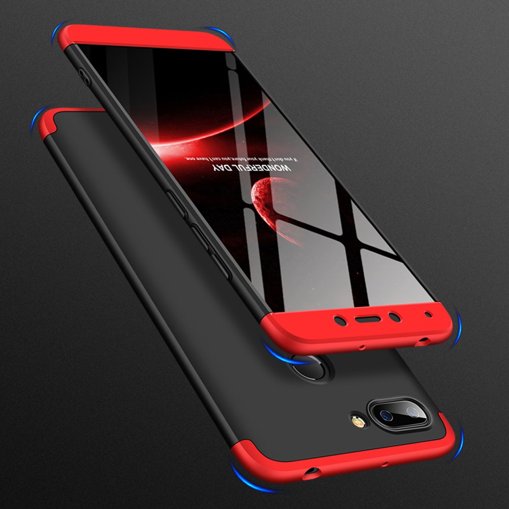 Pokrowiec GKK 360 Protection Case czarno-czerwony Xiaomi Redmi 6 / 3