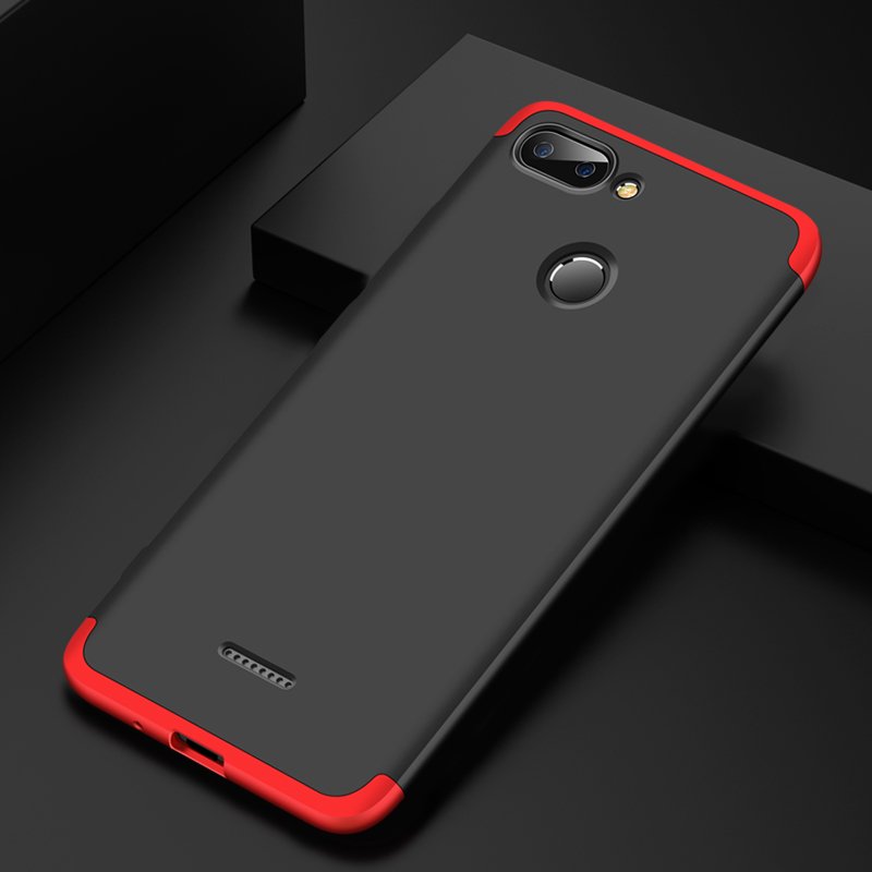 Pokrowiec GKK 360 Protection Case czarno-czerwony Xiaomi Redmi 6 / 9