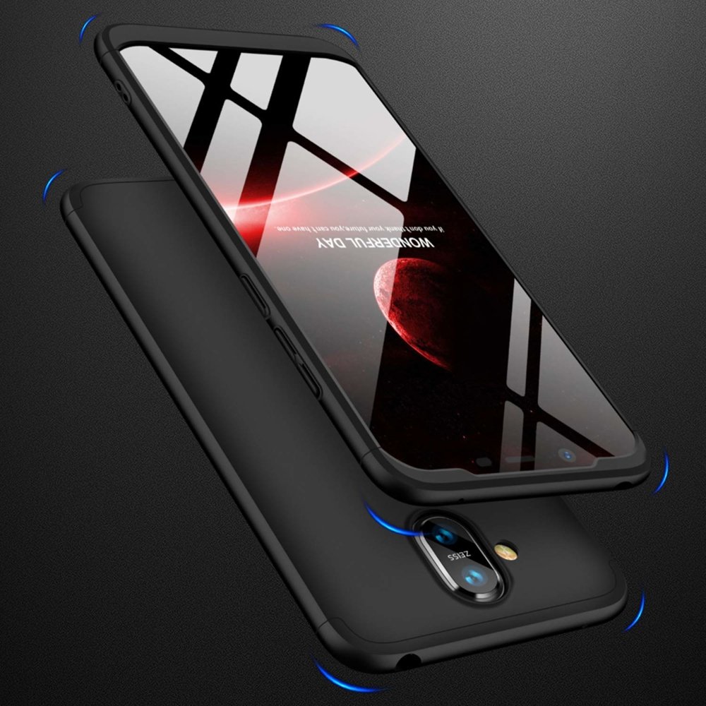 Pokrowiec GKK 360 Protection Case czarny Nokia 8.1 / 2