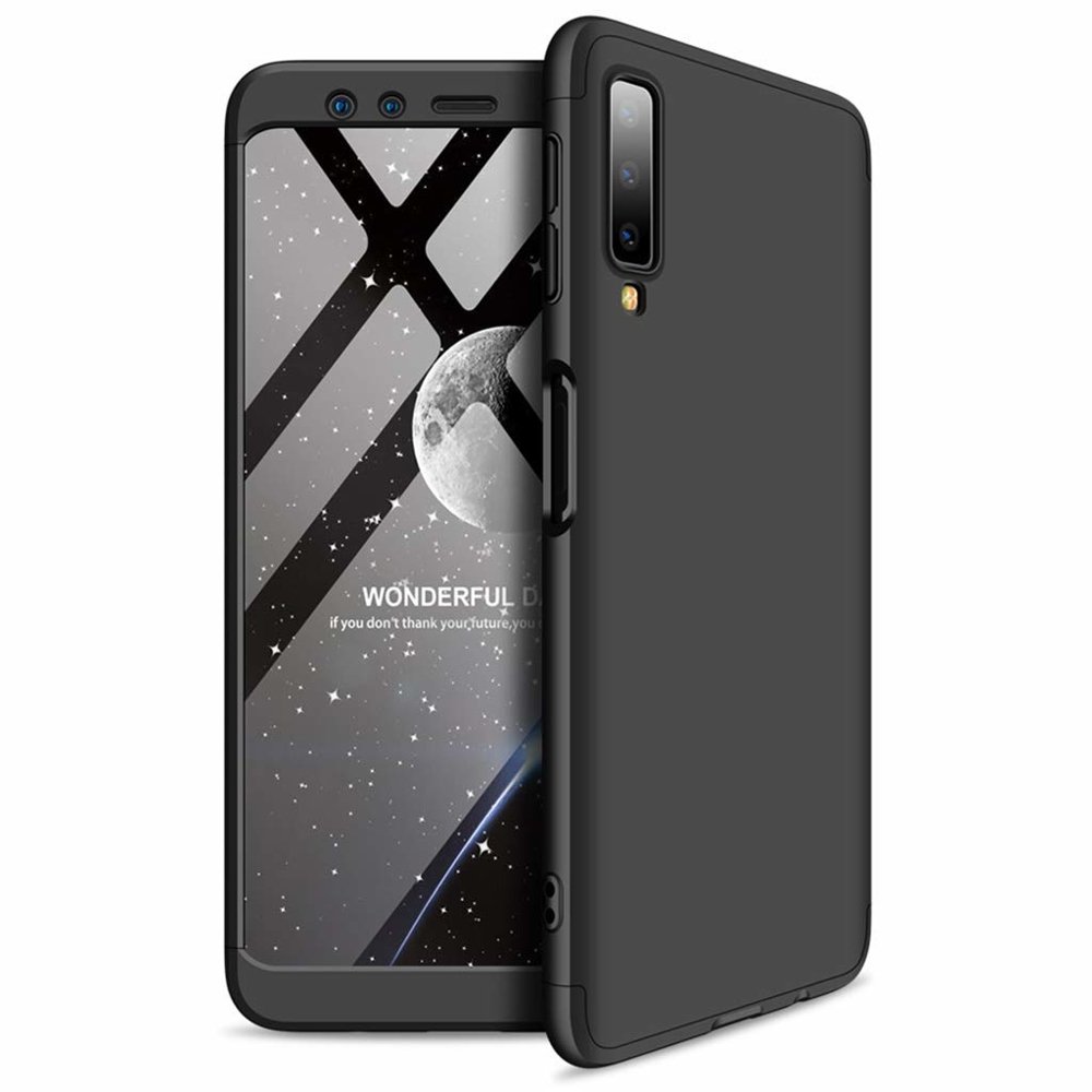 Pokrowiec GKK 360 Protection Case czarny Samsung Galaxy A7 (2018)