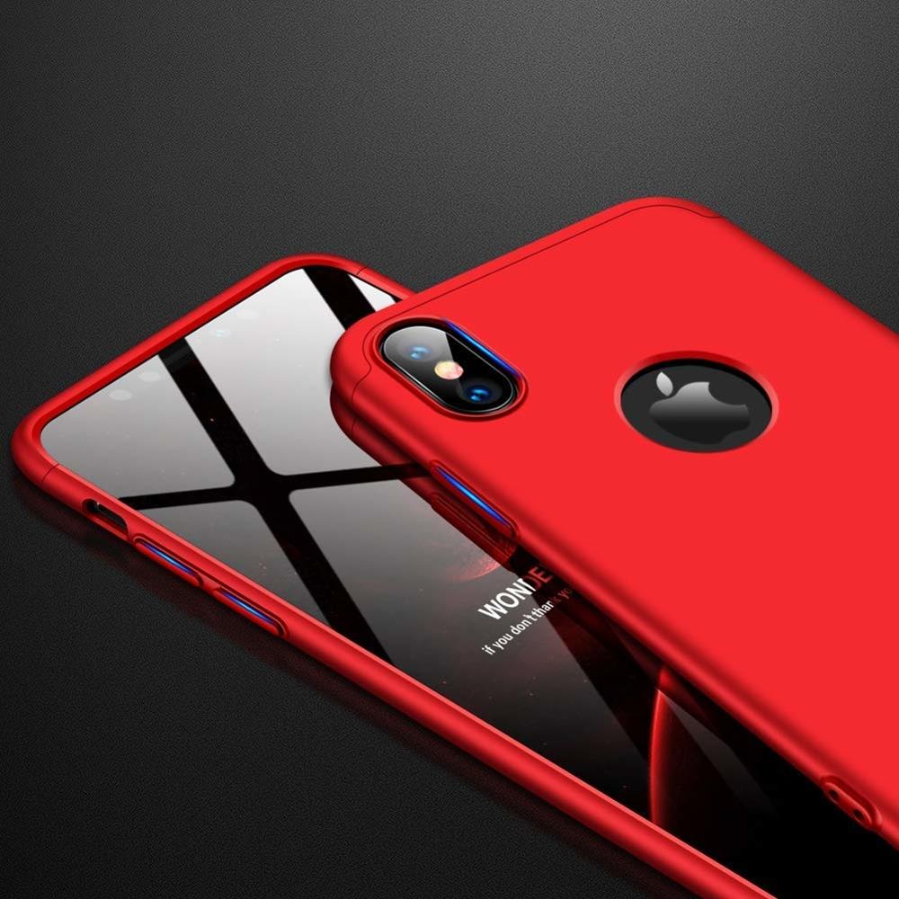 Pokrowiec GKK 360 Protection Case czerwony Apple iPhone XR / 5