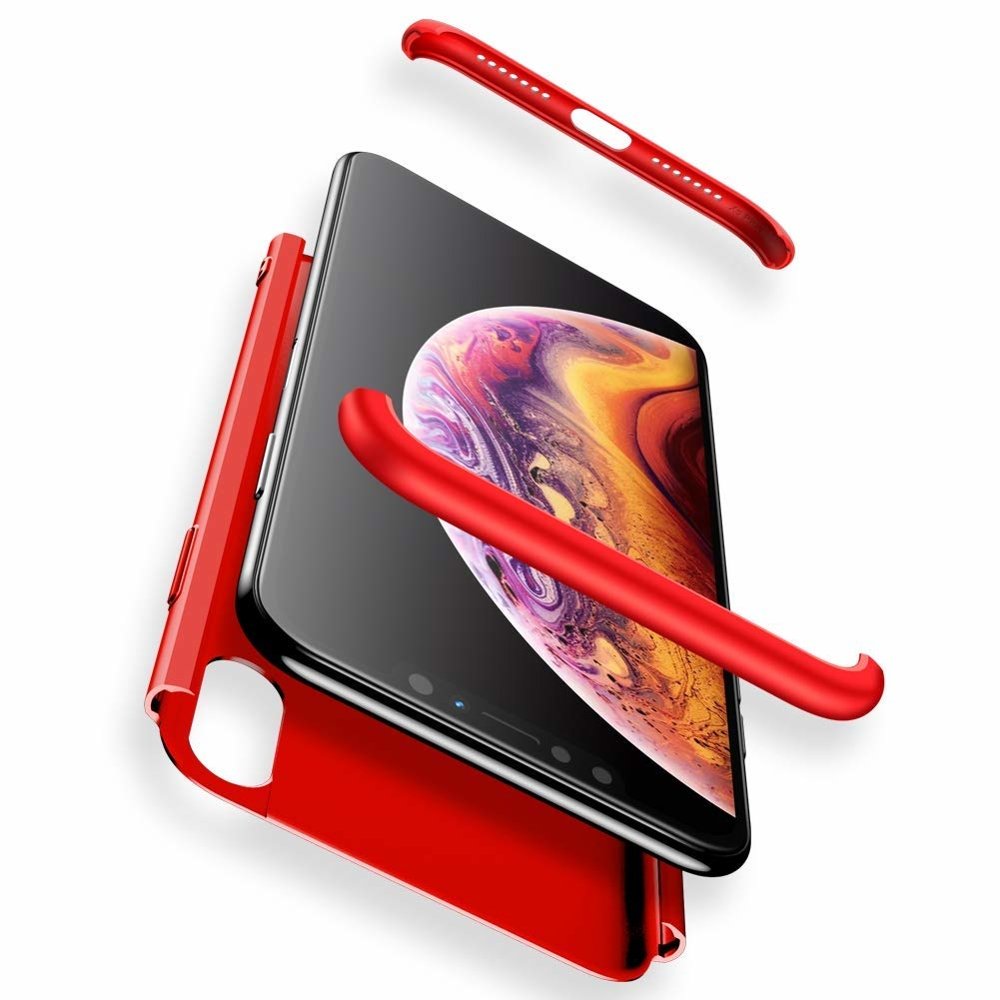Pokrowiec GKK 360 Protection Case czerwony Apple iPhone XS Max / 4