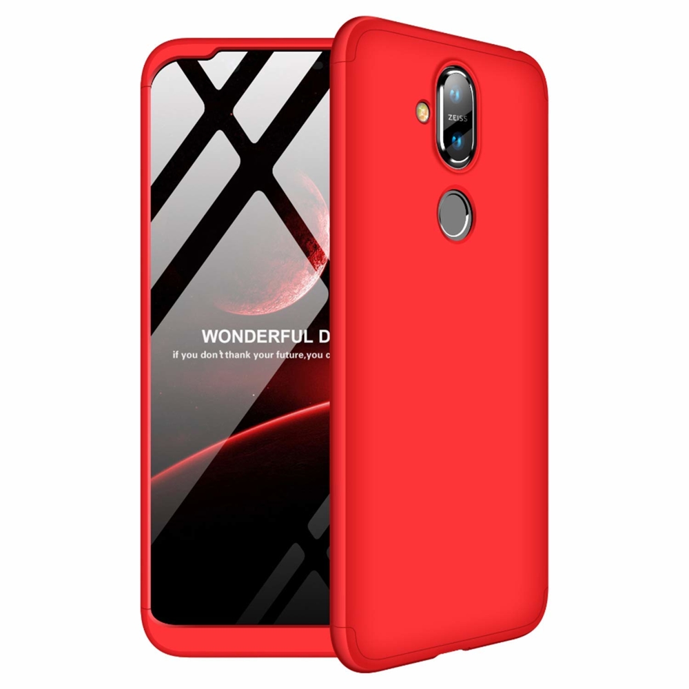 Pokrowiec GKK 360 Protection Case czerwony Nokia 8.1