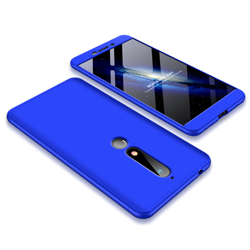 Pokrowiec GKK 360 Protection Case niebieski Nokia 6.1