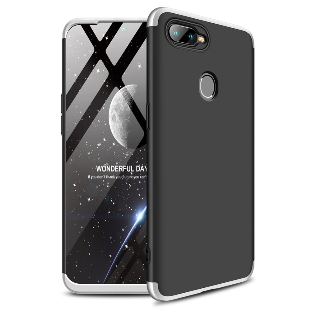 Pokrowiec GKK 360 Protection Case srebrny Oppo AX7