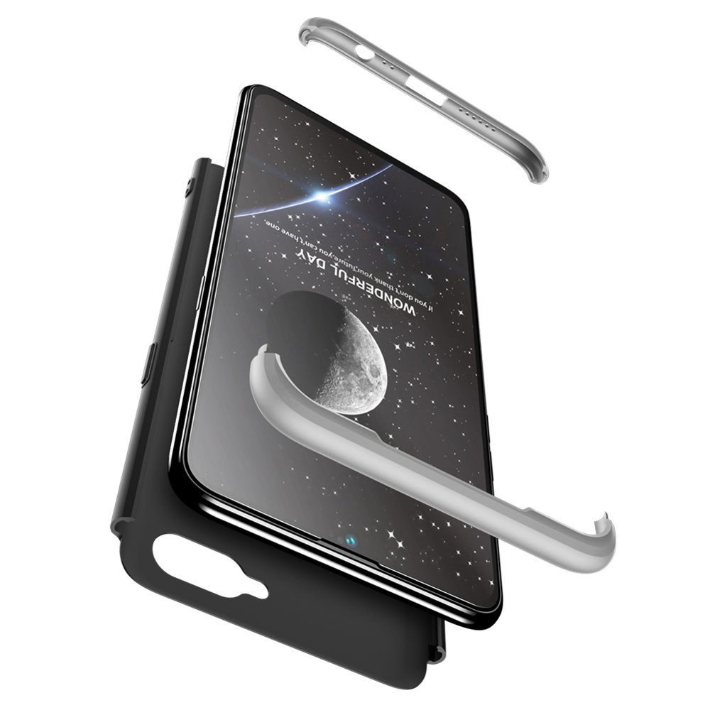 Pokrowiec GKK 360 Protection Case srebrny Oppo AX7 / 6