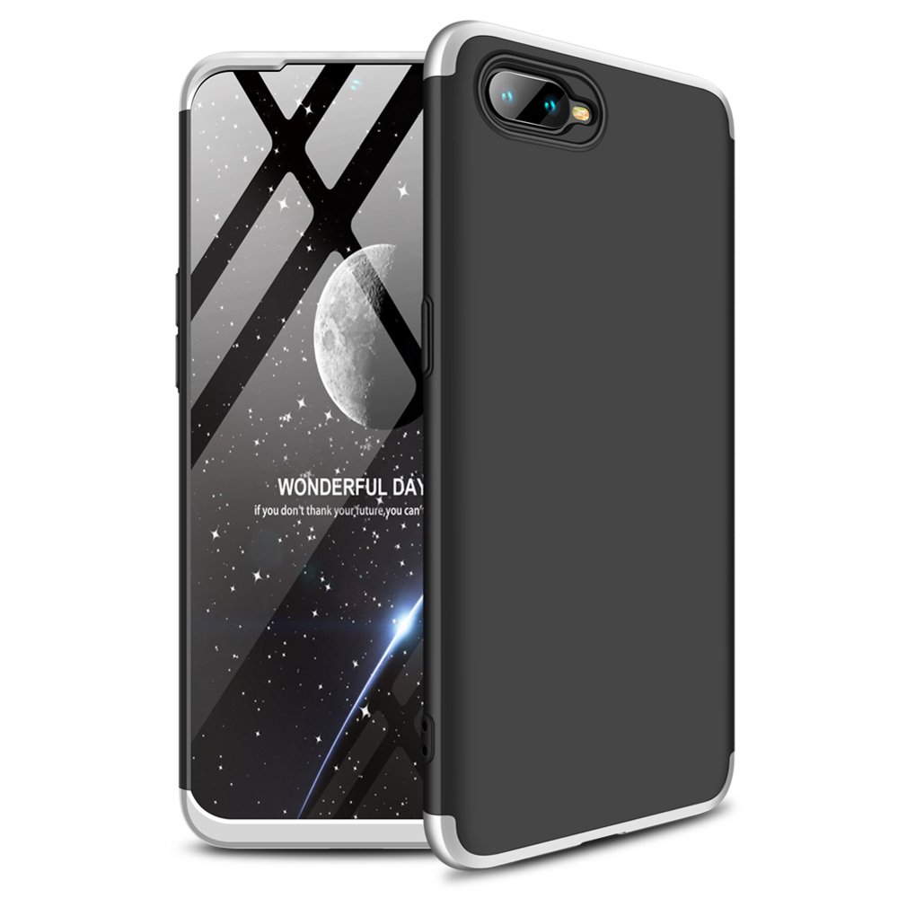 Pokrowiec GKK 360 Protection Case srebrny Oppo RX17 Neo