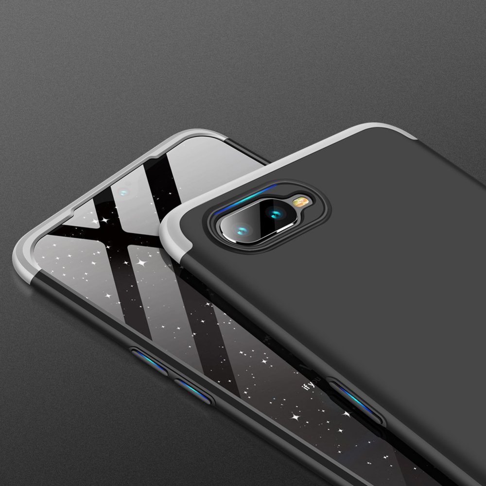 Pokrowiec GKK 360 Protection Case srebrny Oppo RX17 Neo / 5