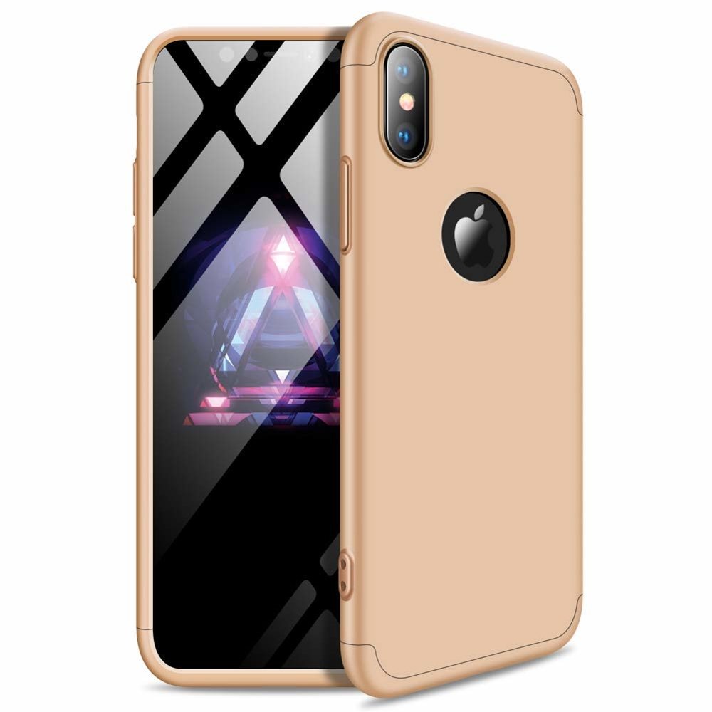 Pokrowiec GKK 360 Protection Case z�oty Apple iPhone XS Max