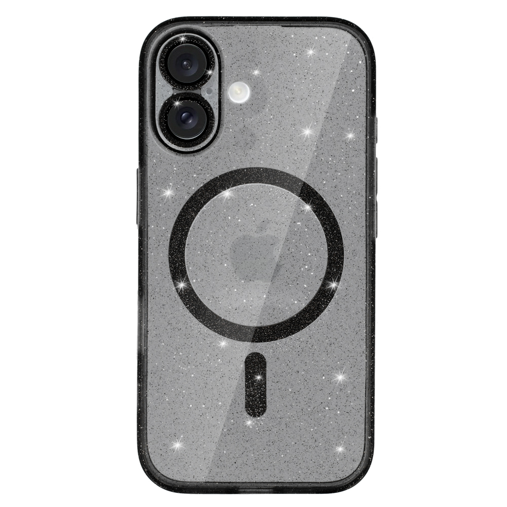 Pokrowiec Glitter Magsafe Case czarny Apple iPhone 16 Plus / 2 Pokrowiec Glitter Magsafe Case czarny Apple iPhone 16 Plus / 2