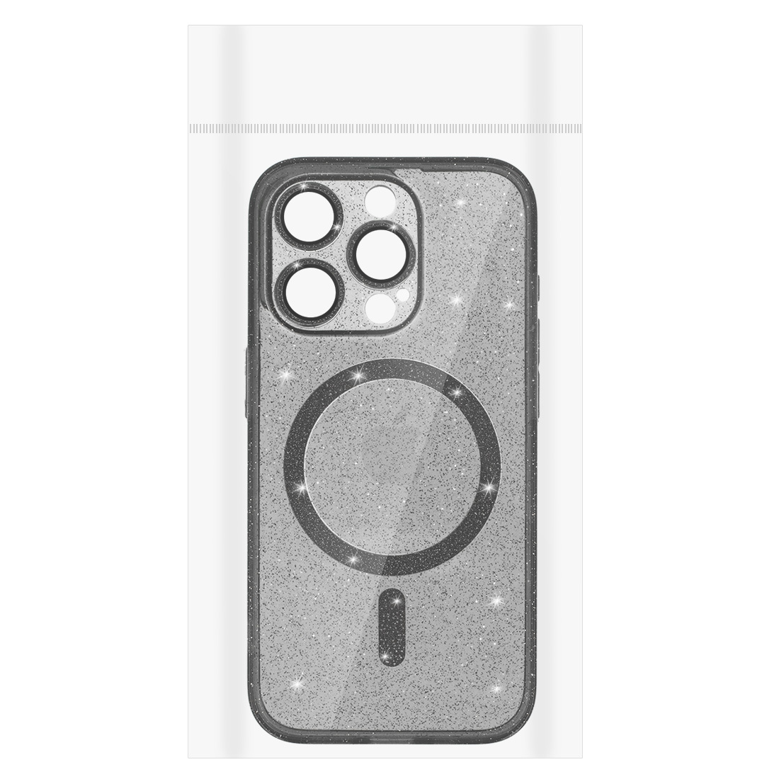 Pokrowiec Glitter Magsafe Case czarny Apple iPhone 17 Pro / 8 Pokrowiec Glitter Magsafe Case czarny Apple iPhone 17 Pro / 8