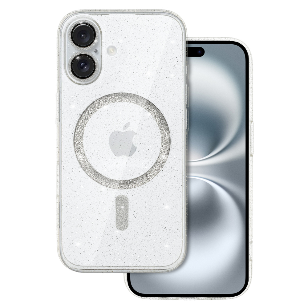 Pokrowiec Glitter Magsafe Case przeźroczysty Apple iPhone 16 Plus Pokrowiec Glitter Magsafe Case przeźroczysty Apple iPhone 16 Plus