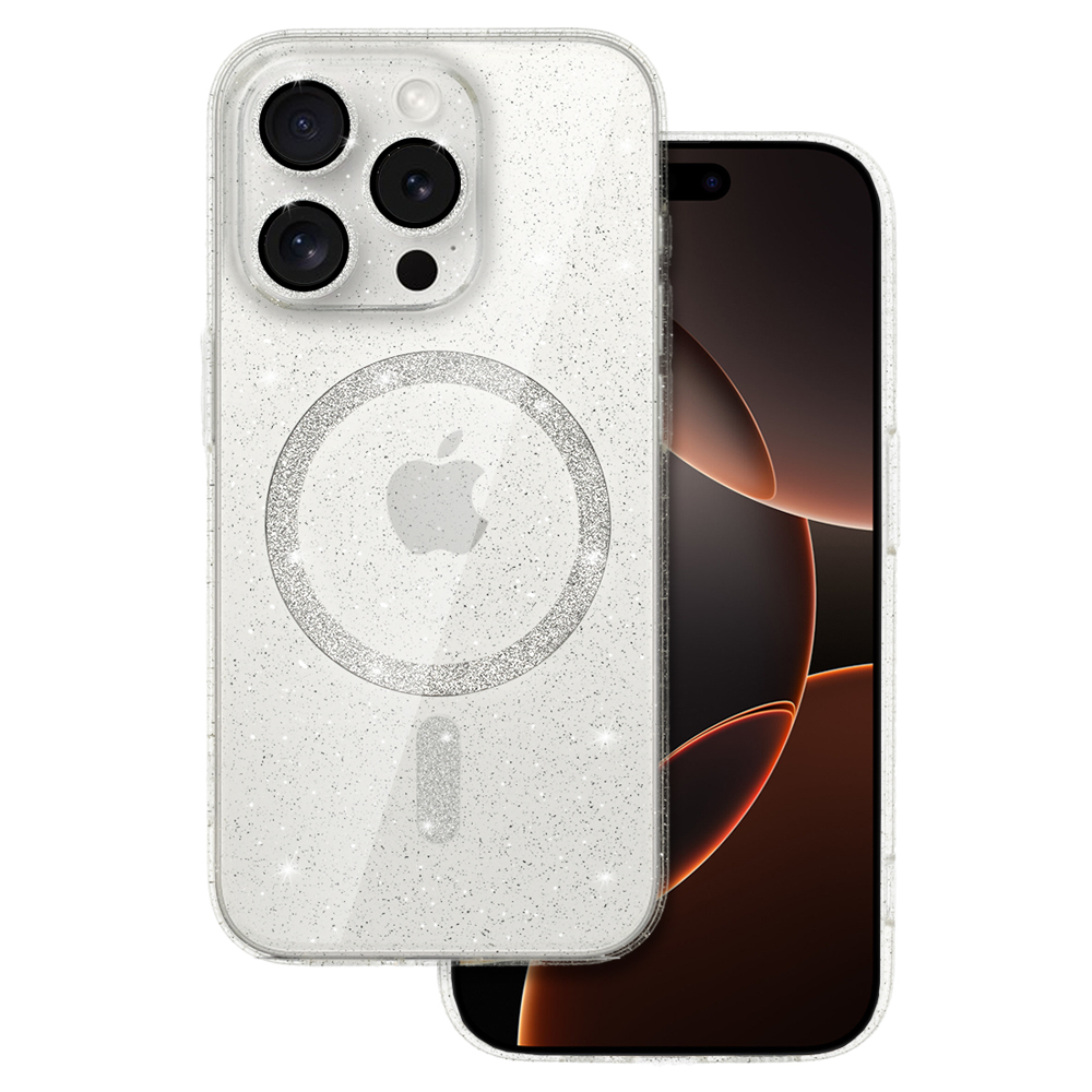Pokrowiec Glitter Magsafe Case przeźroczysty Apple iPhone 16 Pro Max Pokrowiec Glitter Magsafe Case przeźroczysty Apple iPhone 16 Pro Max