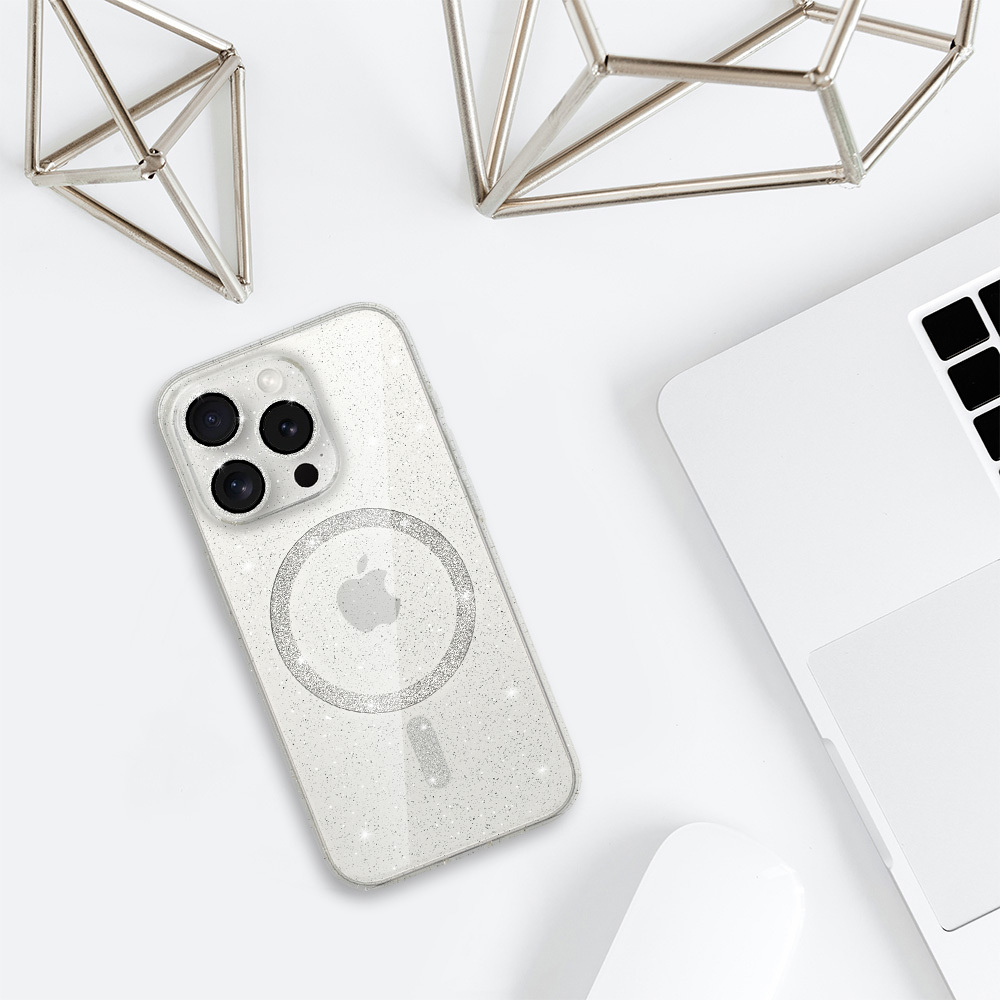 Pokrowiec Glitter Magsafe Case prze�roczysty Apple iPhone 17 Air / 5