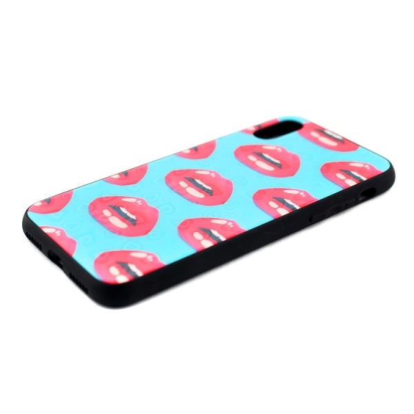 Pokrowiec Hearts Glass wz�r 3 usta Apple iPhone 6s / 3