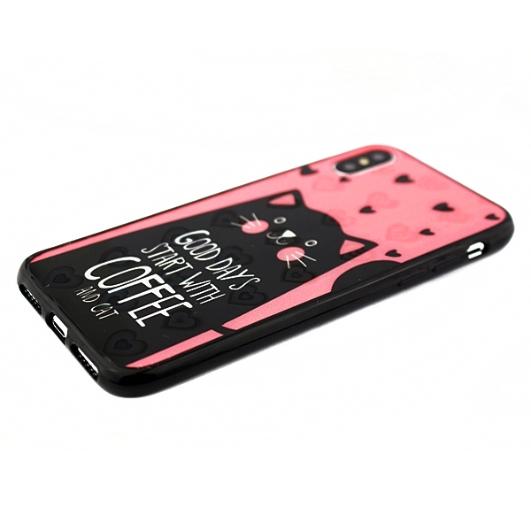 Pokrowiec Hearts wz�r kot Samsung Galaxy S10e / 3