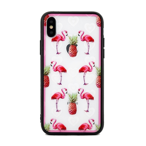 Pokrowiec Hearts wz�r flamingi Apple iPhone SE 2022
