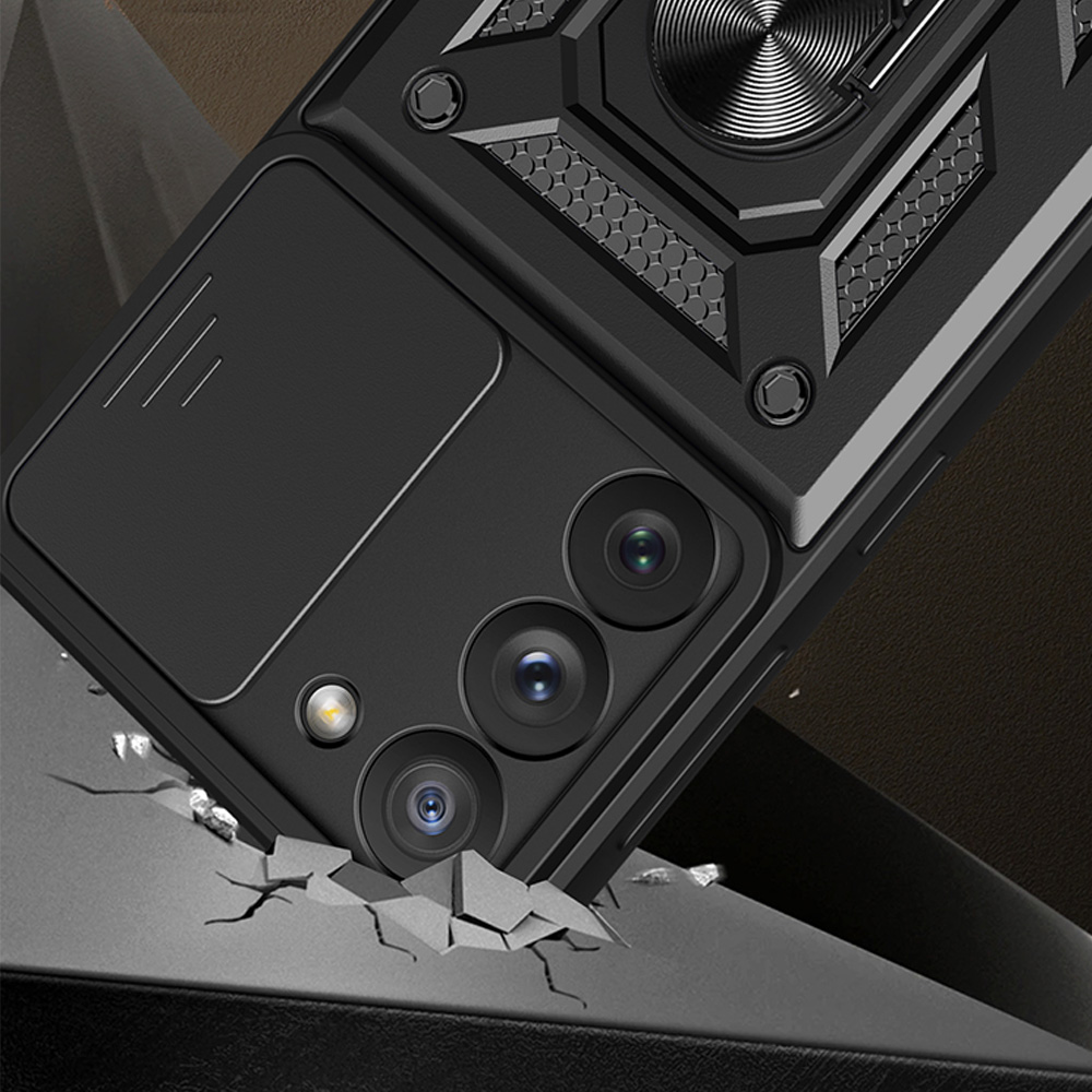 Pokrowiec Hybrid Armor Camshield czarny Samsung Galaxy A54 5G / 2