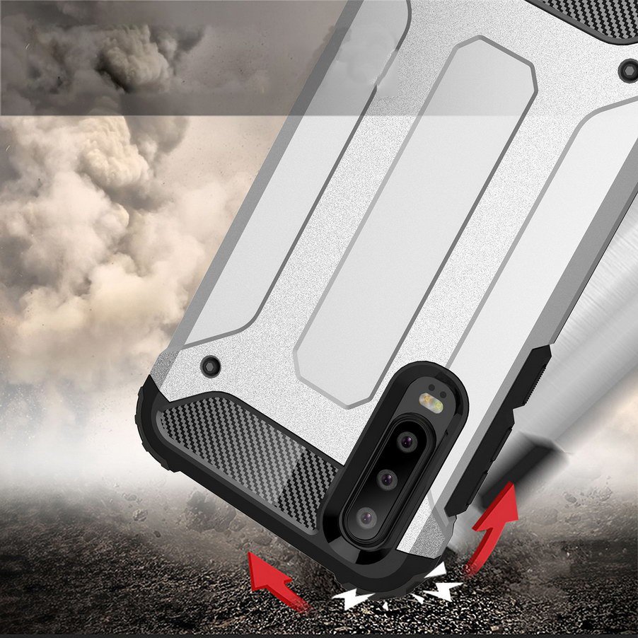 Pokrowiec Hybrid Armor pancerny czarny Huawei P30 / 4