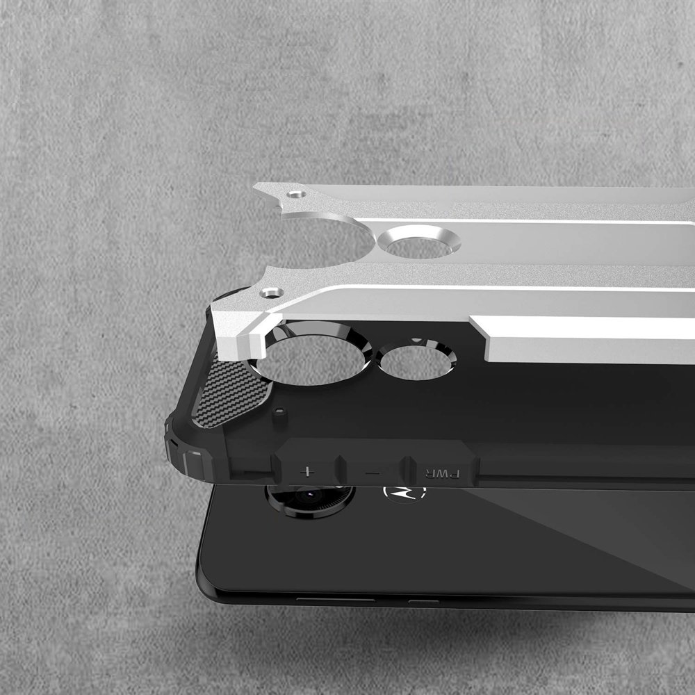 Pokrowiec Hybrid Armor pancerny czarny Motorola Moto G7 Plus / 2