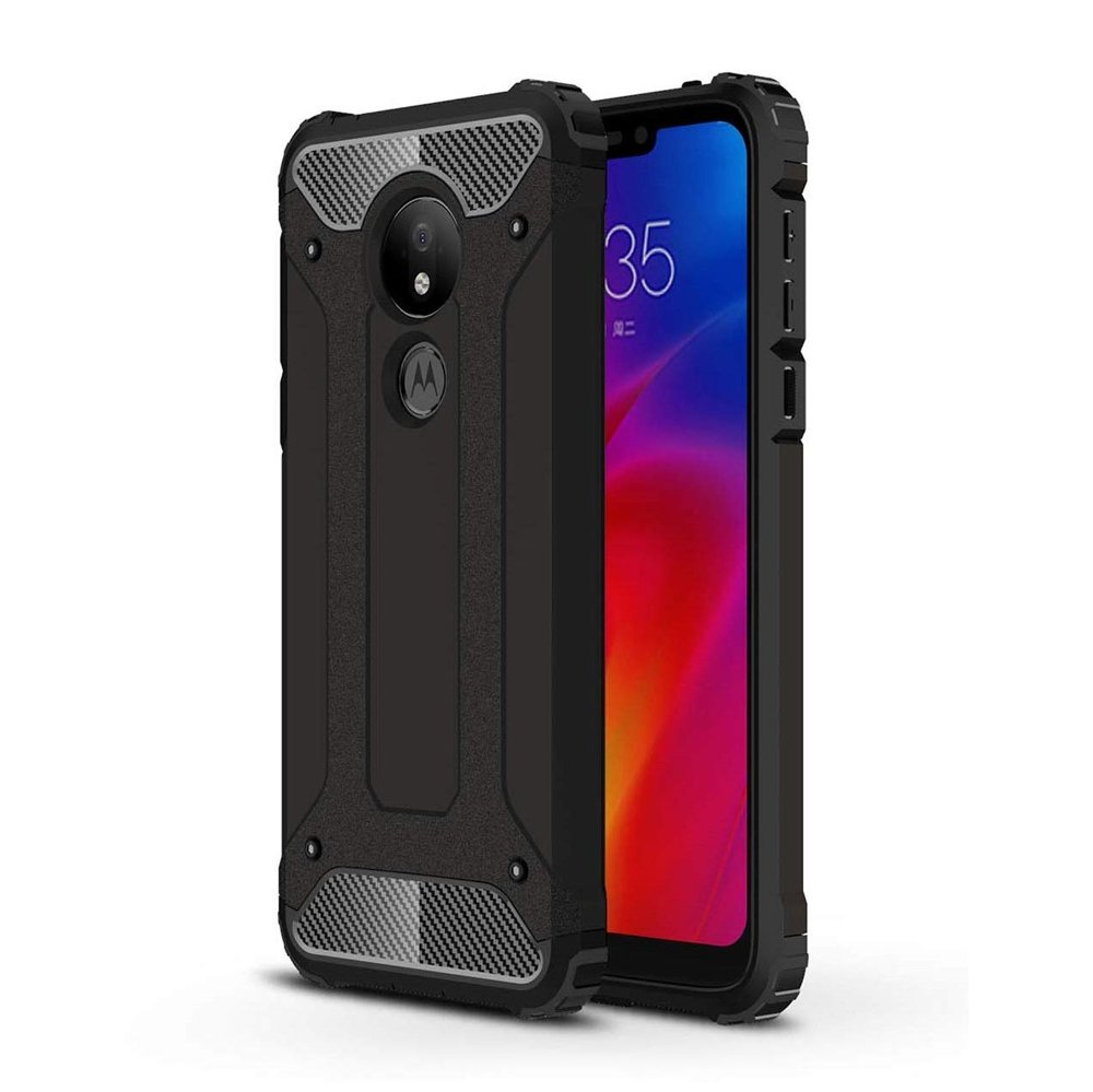 Pokrowiec Hybrid Armor pancerny czarny Motorola Moto G7 Power