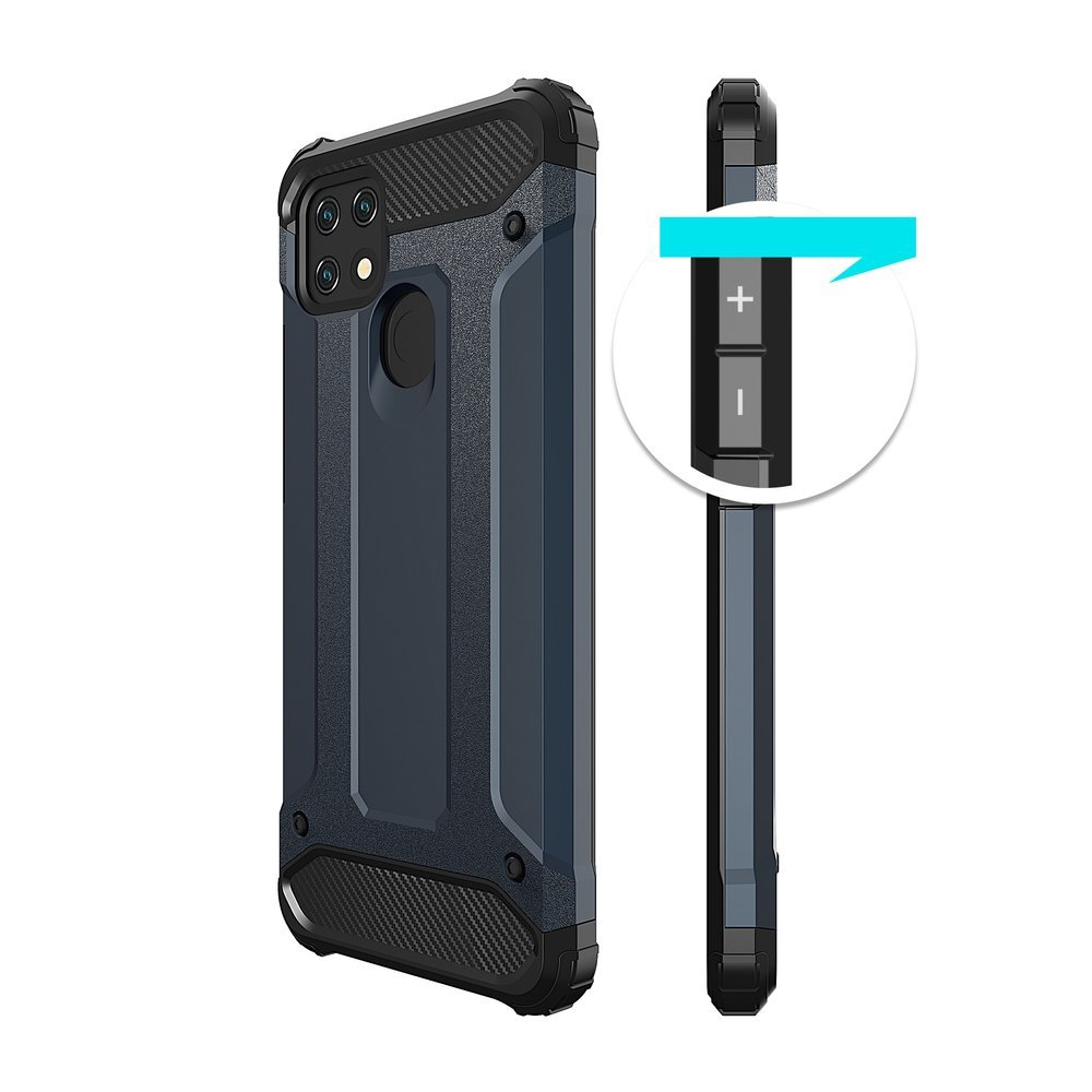 Pokrowiec Hybrid Armor pancerny czarny Oppo A15 / 5